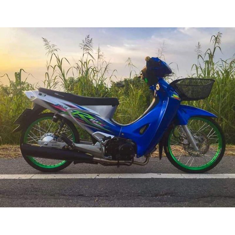 striping wave 125R karisma biru silver