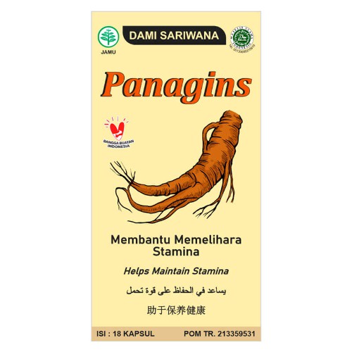 Panagins 18 Kapsul - Dami Sariwana - Membantu memelihara stamina