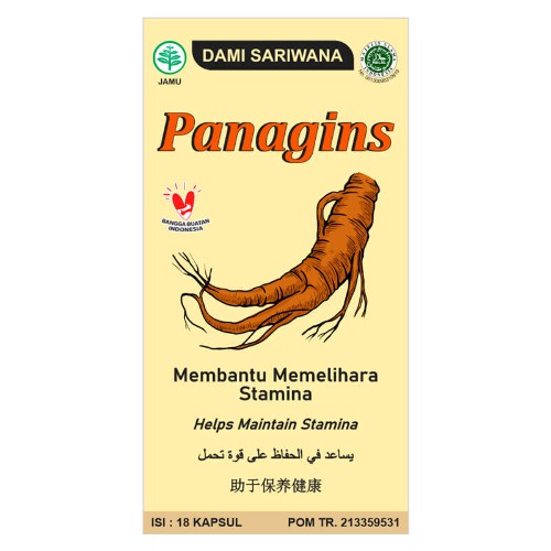 Panagins 18 Kapsul - Dami Sariwana - Membantu memelihara stamina