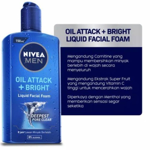 Nivea Men Acne Protect Liquid Facial Foam 150mL