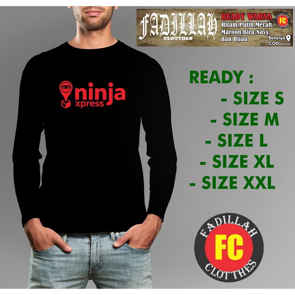 Kaos Baju Ninja Xpress Lengan Panjang Kaos Perusahaan