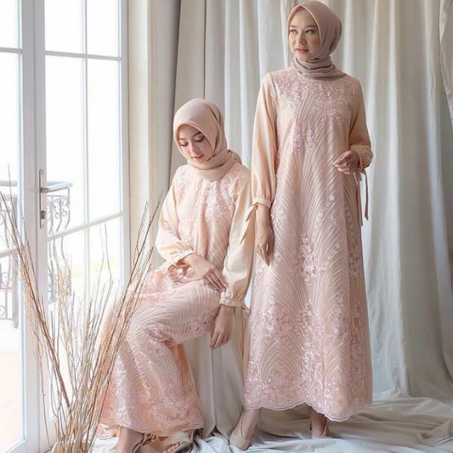 RENZI DRESS ABINAYA PEACH A