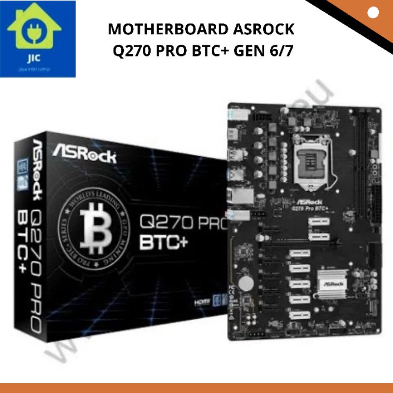 MOTHERBOARD ASROCK Q270 PRO BTC+ GEN 6/7