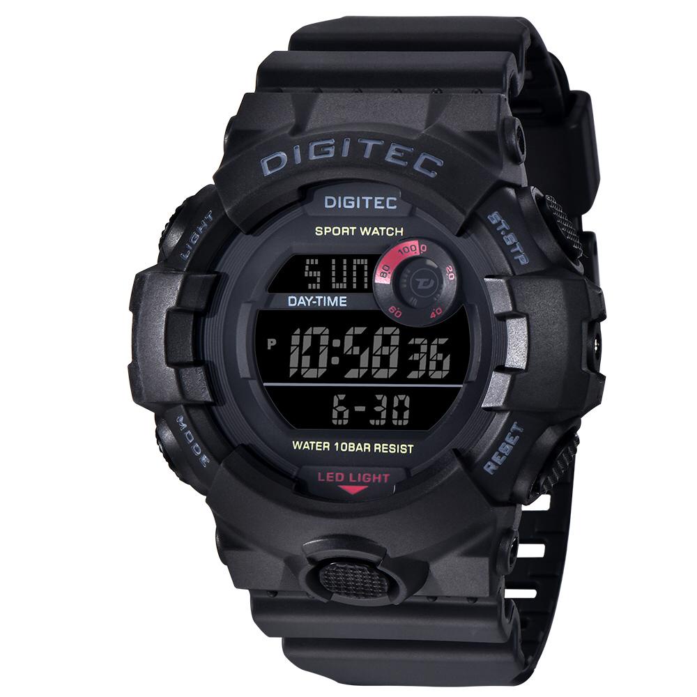 JAM TANGAN COWOK SPORT DIGITEC TYPE 5112T WR 100M/ DIGITEC DG-5112T/ SPORT COWOK DIGITEC STRAP KARET/DIGITEC COWOK TYPE 5112T WATER RESISTANT 100M