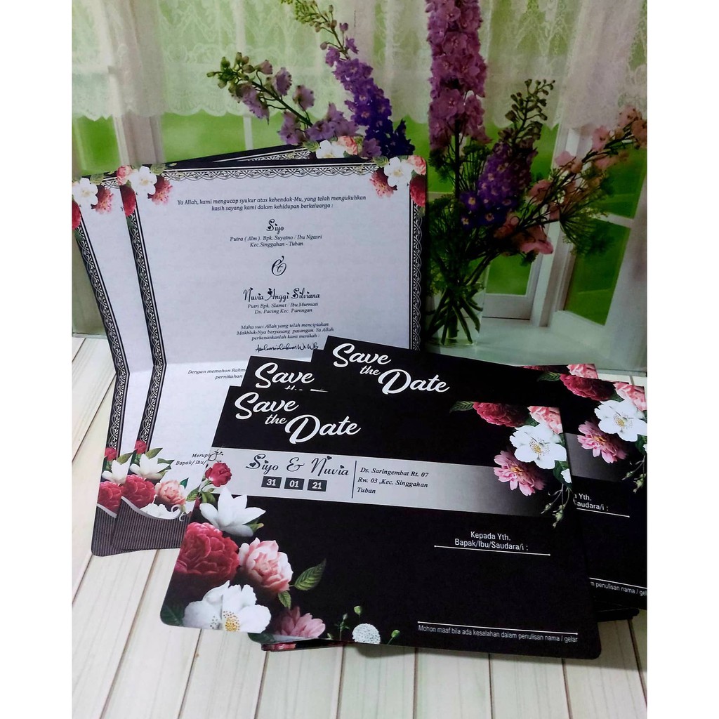 Undangan Pernikahan Murah Unik Elegan Nikah Kertas - raffa 48