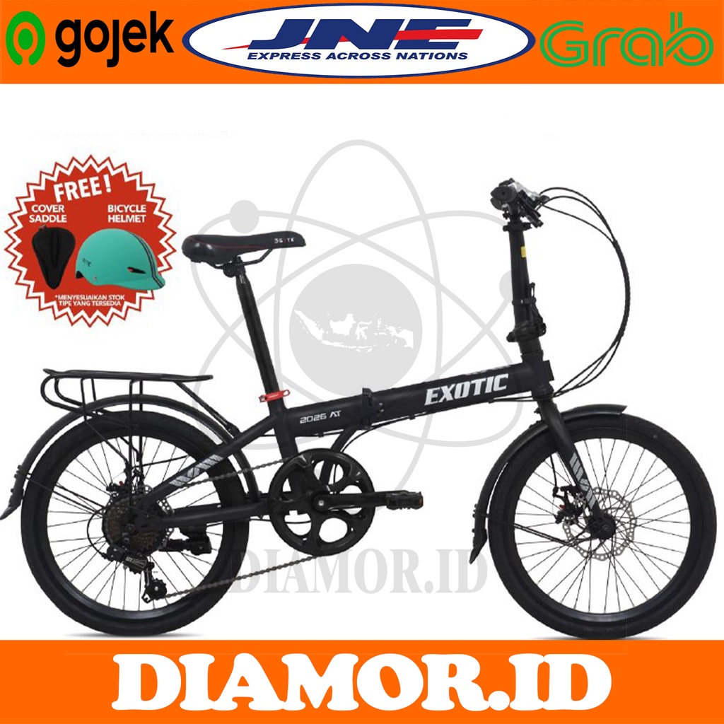 Sepeda Lipat 20 Inch  EXOTIC 2026 AT Shimano 7 Speed Rem Cakram