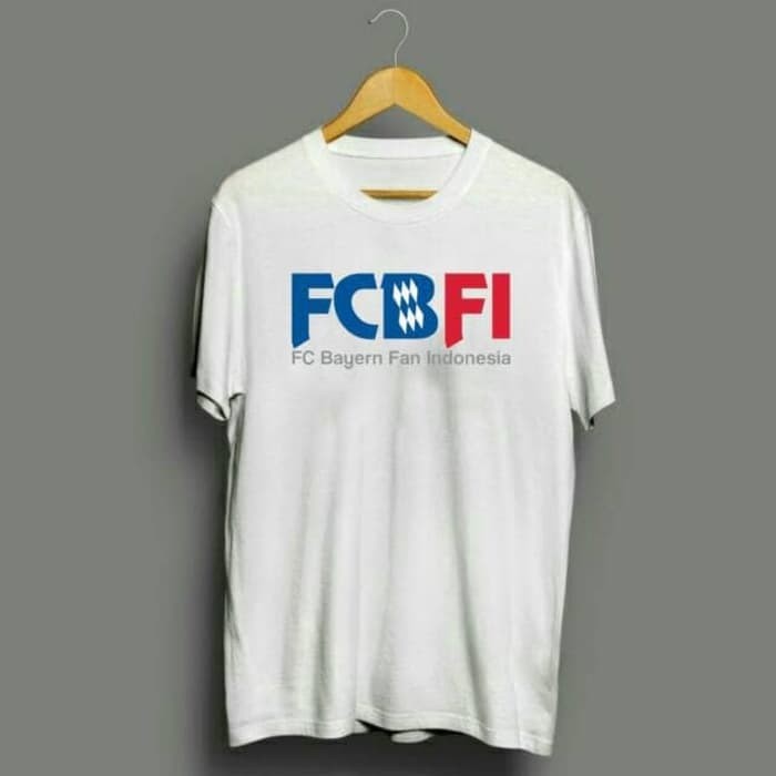 Kaos Tshirt Baju Combed 30S FCBFI FC Bayern Fans Indonesia Indo