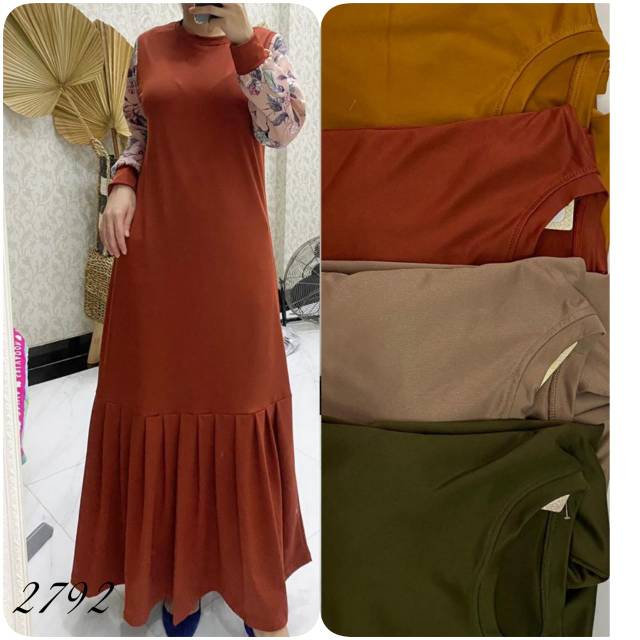 dress duyung polos
