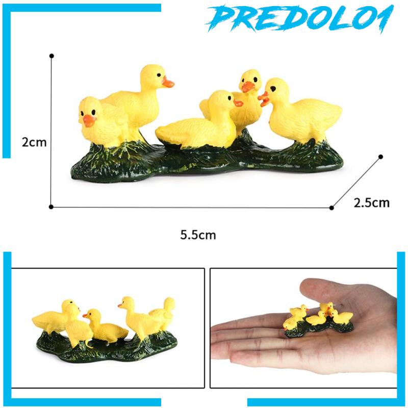 (Predolo1) 4pcs / Set Mainan Edukasi Bentuk Ayam / Bebek / Angsa Untuk Anak Belajar