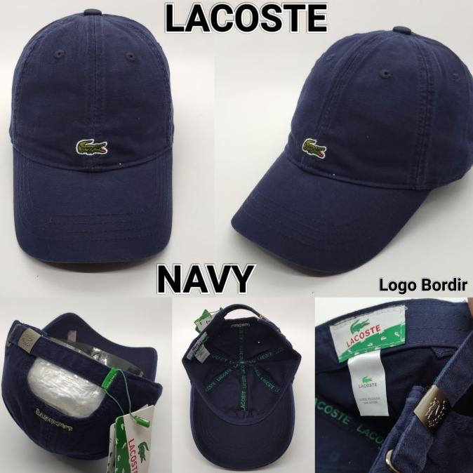 Topi Baseball golf lacoste import unisex cewek cowok branded