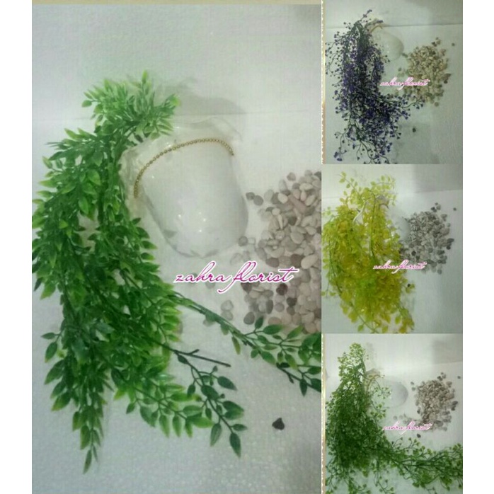 DAUN GANTUNG PLASTIK OSEAR ANGGREK/DAUN JUNTAI TEMPEL