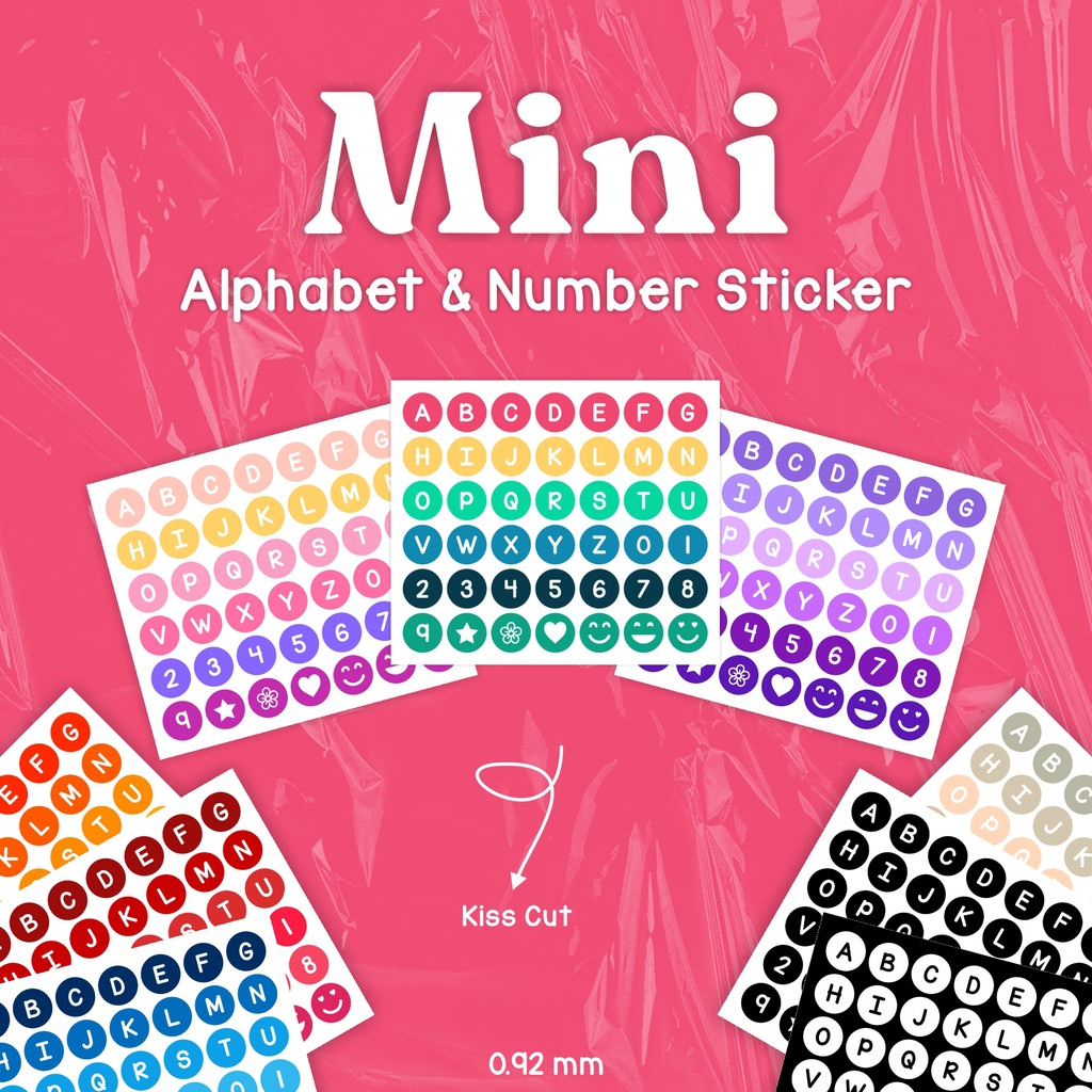 

STICKER ALPHABET DECO / STIKER HURUF / Alphabet Deco Sticker Planner Journal Diary Scrapbook