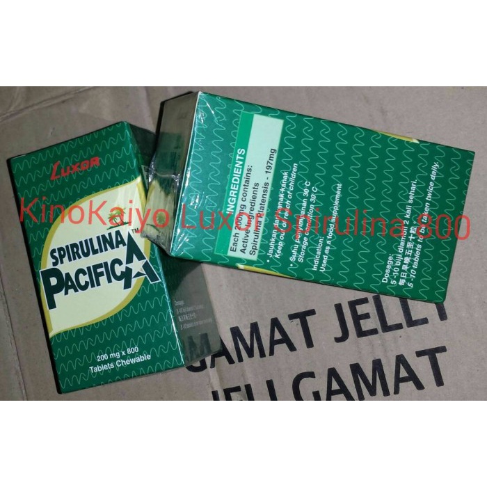 {cantikstore} Luxor Spirulina Pacifica 800 tablets Chewable Limited