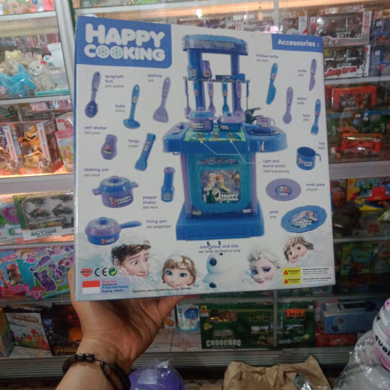 Happy cooking Mainan Anak Masakan Kitchen Set Dapur Mewah