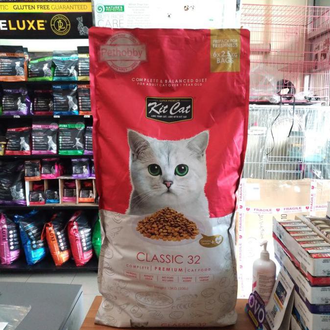 Jual Cat Food Kit Cat Classic Complete & Balanced Diet For Adult Cats
