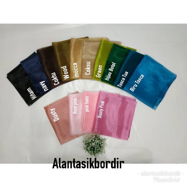 Alantasik - Termurah square organza / segi empat organza / jilbab organdi / R.28