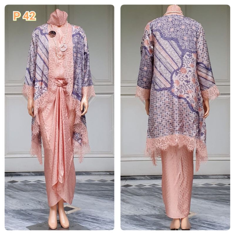 stelan kebaya batik viscose premium  / set batik cantik / batik modern / rok lilit batik / batik