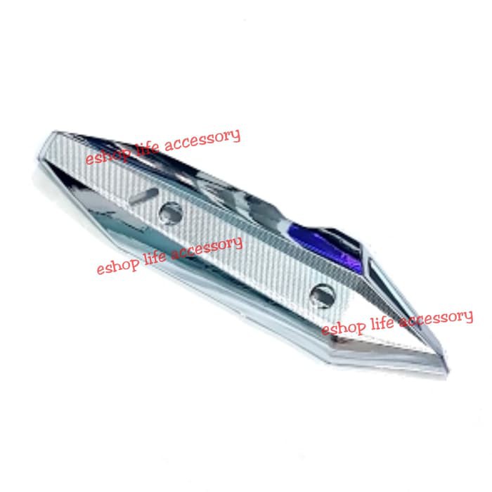 Cover tutup knalpot chrome crome ALL NEW Vario 150 / 125 KEYLESS ori