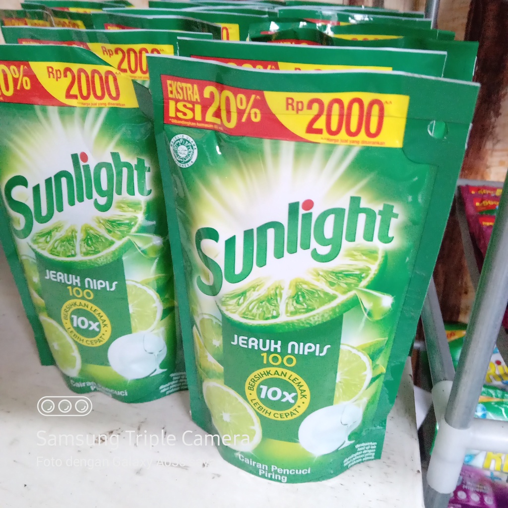 Sunlight Jeruk Nipis 100 / Cairan Pencuci Piring / 105ml