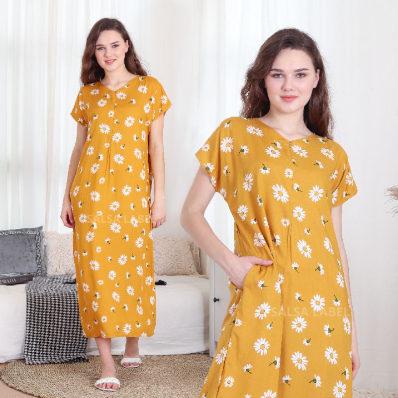 daster long semata kaki, daster panjang viral kekinian, daster rayon busui terlaris-4