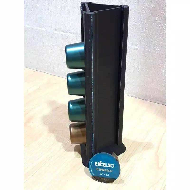 Excelso Kapsul Unakaffe Capsule Dispenser Holder Square 4 Sides For Excelso Coffee Capsules