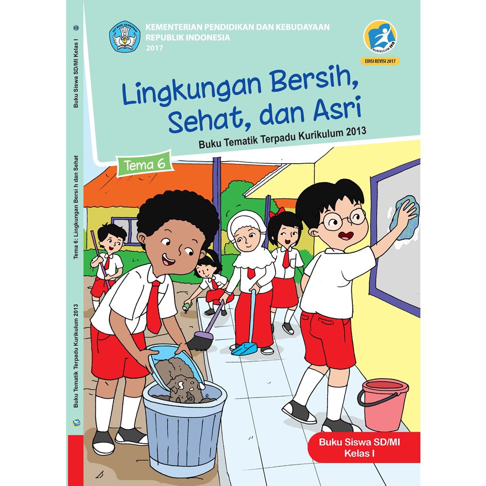 Buku Tematik Sd Kelas 1 Tema 6 Lingkungan Bersih Sehat Dan Asri