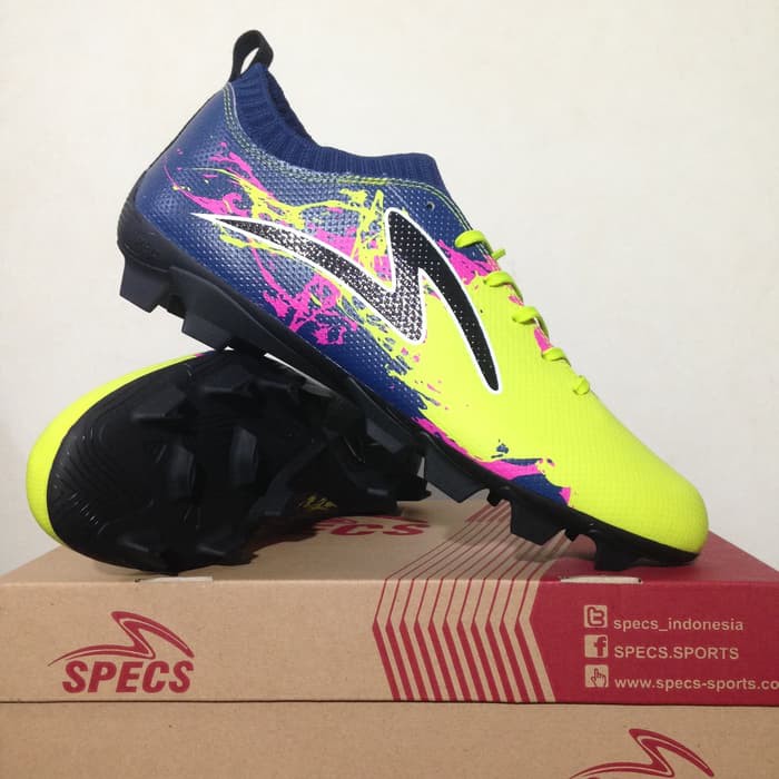 Sepatu Bola Specs Cyanide TNT 19 FG Zest Green Blue Original