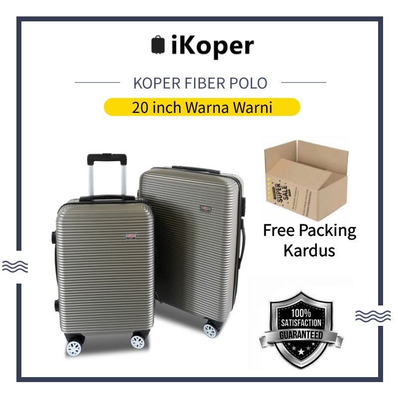 Jual Ikoper 20 Inch Original Polo Cabin Size Koper Fiber Koper Import New Model Koper Shopee 1892