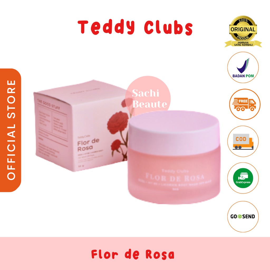 Teddy Clubs Matcha Clay Mask - Flor de Rosa - Flor de Calendula