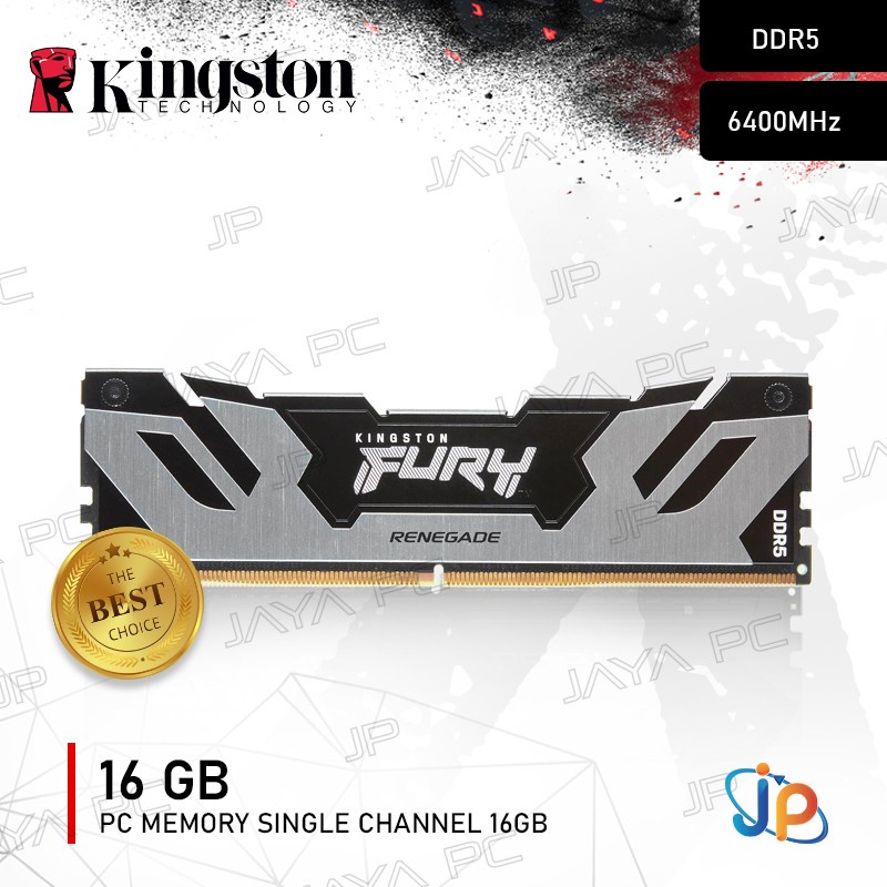 Memory Kingston Fury Renegade PC51200 6400Mhz DDR5 16GB Ram