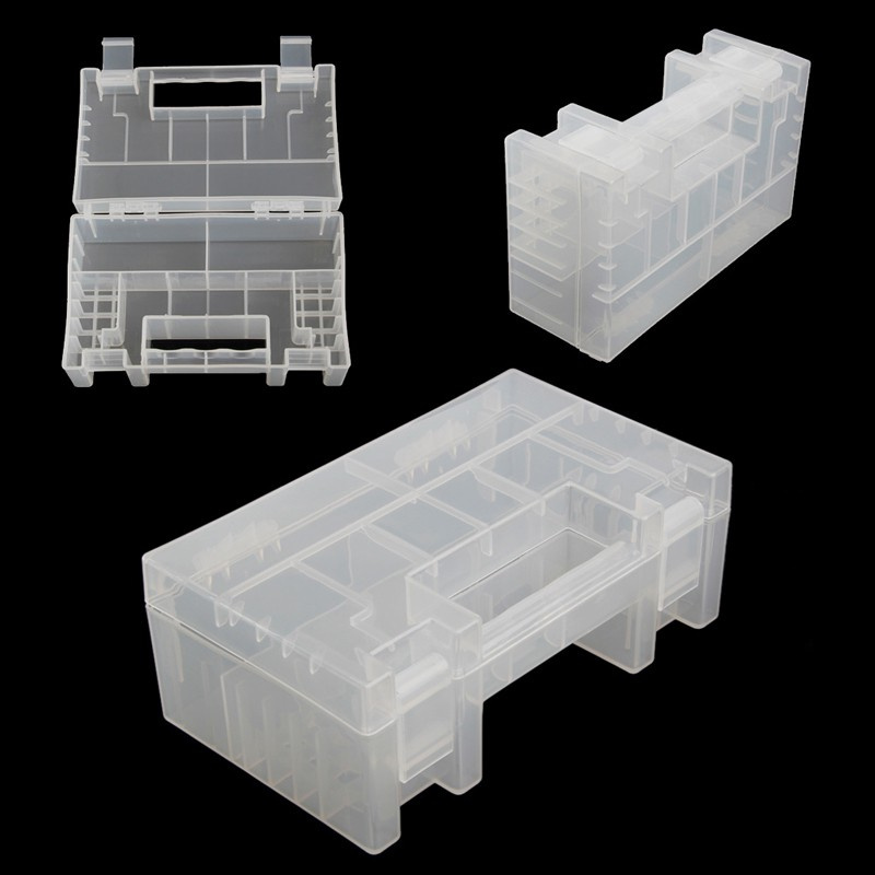 CRE  Plastic Case/Organizer/Holder/Container Battery Storage Box for AAA 9V Battery