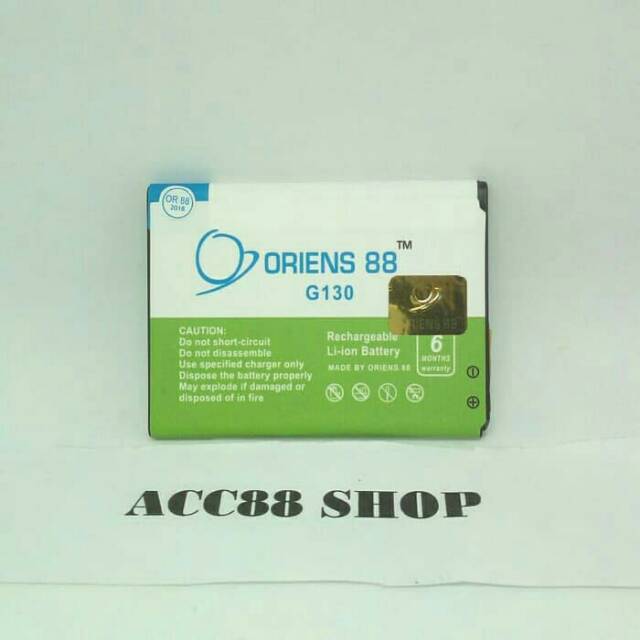 Baterai Batre Battery Double Power IC Samsung Young 2 G130 OR88/ Oriens88