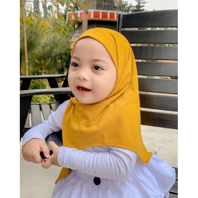 Hijab Anak Segitiga Instant 2-6thn / Jilbab nyaman murah adem kerudung kualitas PREMIUM