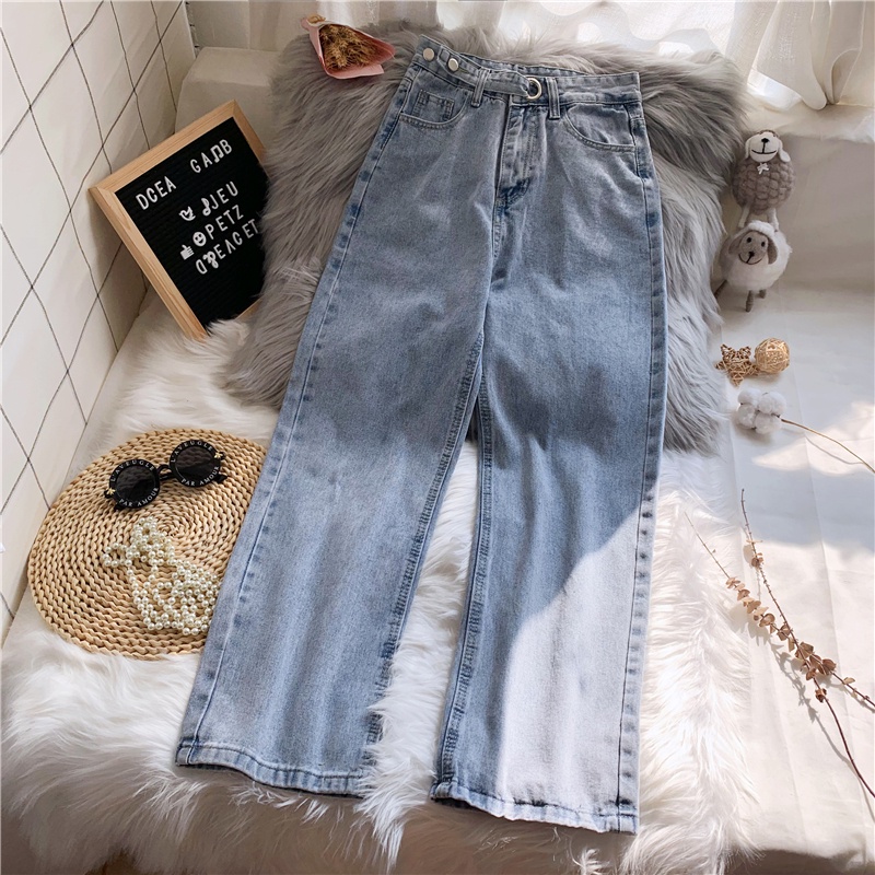 celana jeans panjang wanita korean celana jeans high waist