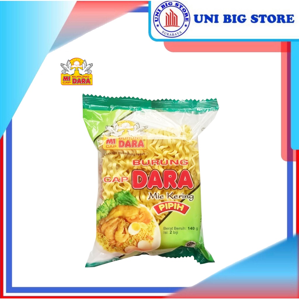 

Mi Burung Dara Mie Kering Pipih 140 gr