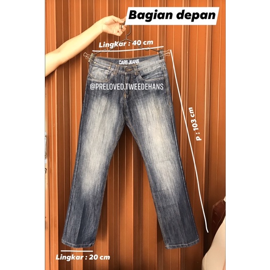 [Preloved / Second]  Cars Jeans - Reguler Jeans Pria