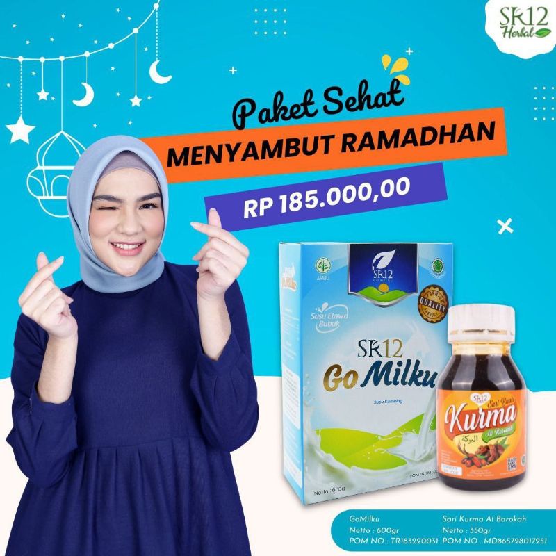 

paket sehat menyambut ramadhan ala SR12 susu GoMilku dan sari kurma BEST SELLER