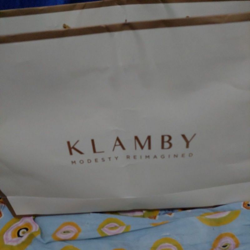 wearing klamby ruby dress warna blus size m