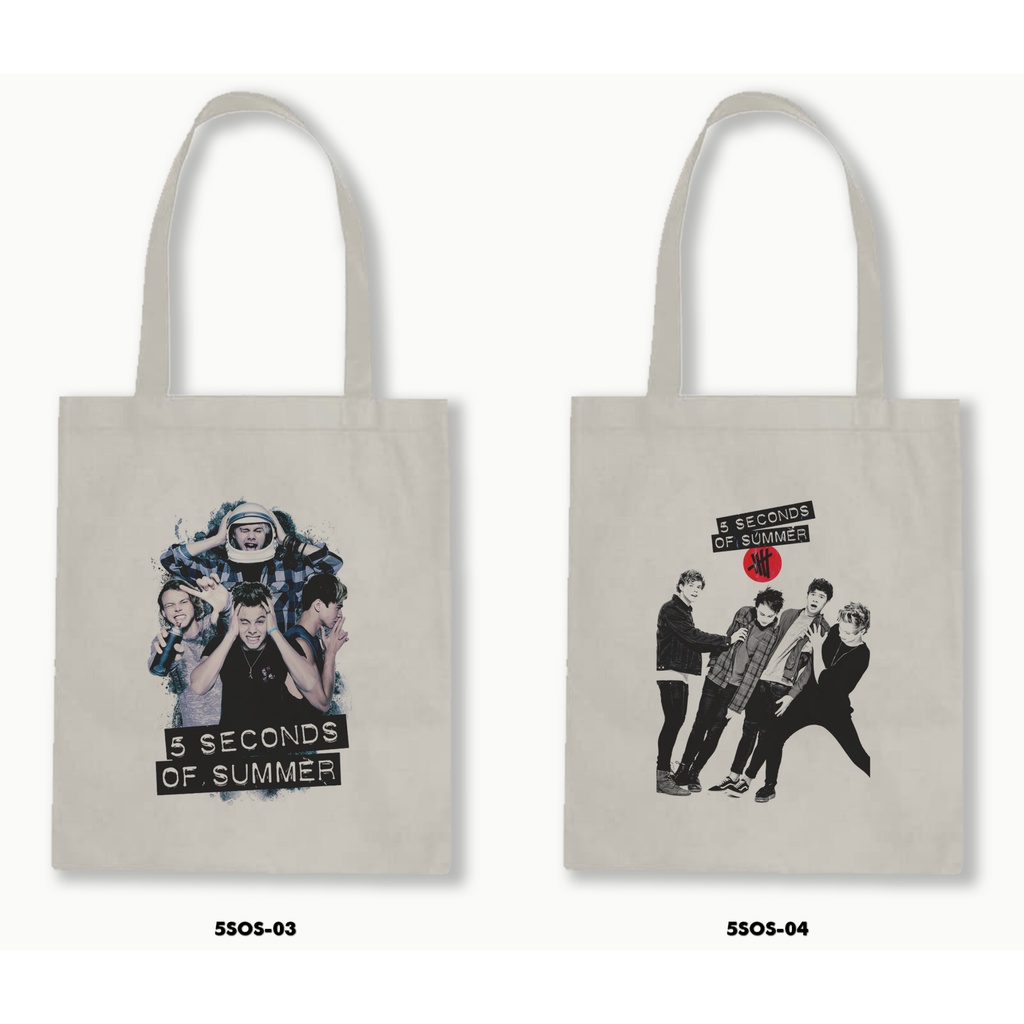 TOTE BAG BLACU  - 5 SECOND OF SUMMER / 5SOS