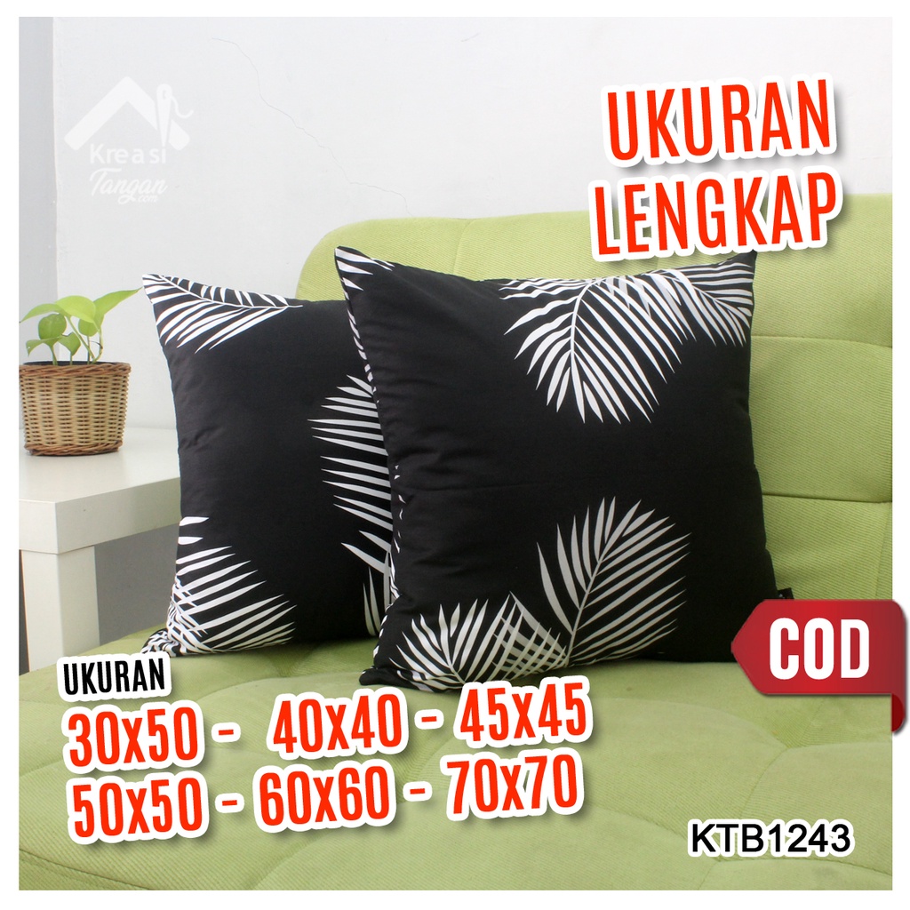 Sarung Bantal Sofa 30x50, 40x40, 45x45, 50x50, 60x60, 70x70 KTB1243