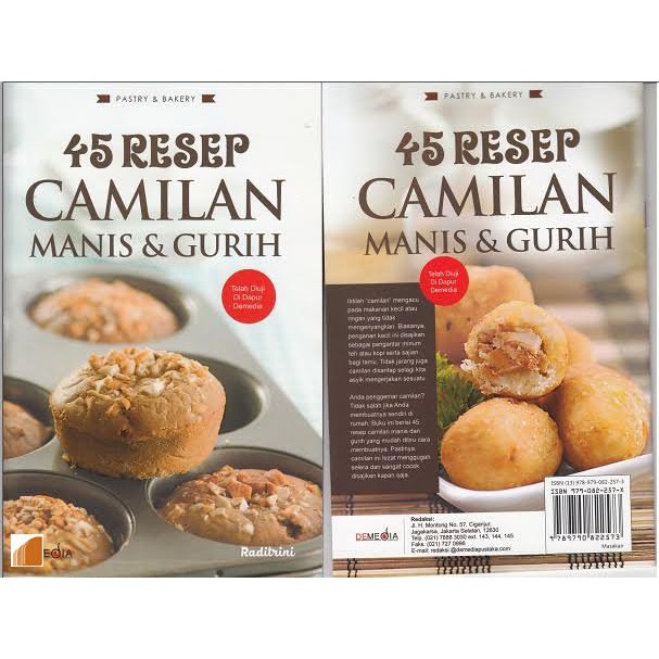 Buku 45 Resep Camilan Manis &amp; Gurih