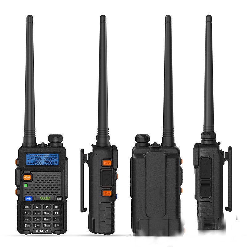 HT WLN KD-UV1 Walkie TalkieMirip BF UV5R Dual Band 5W 128CH UHF+VHF handy talkie