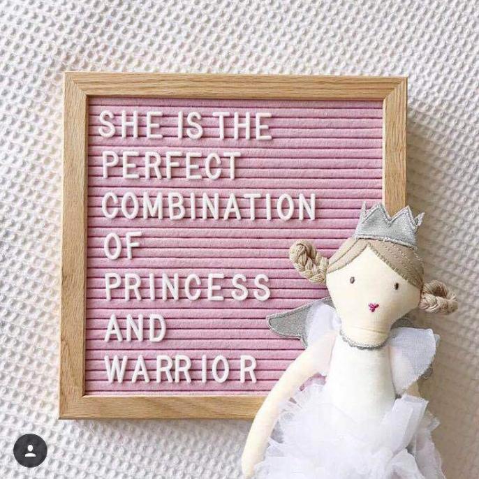 Felt letter board DIY papan huruf