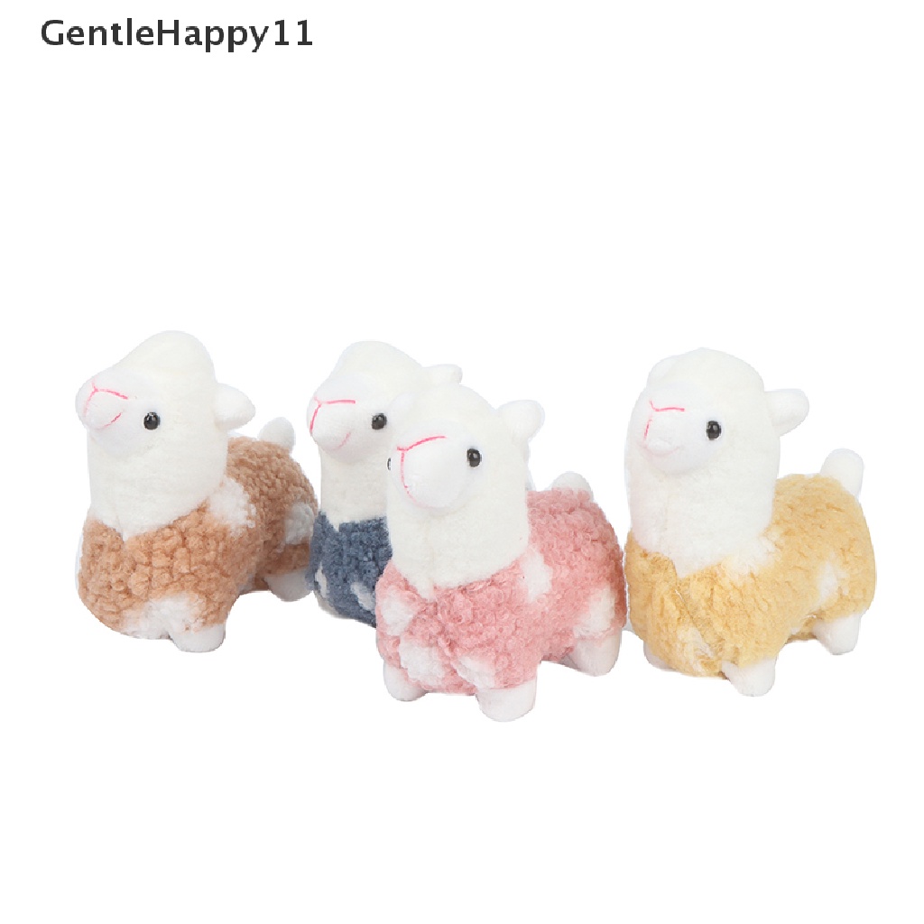 Gentlehappy 1pc Gantungan Kunci Boneka Alpaca Bahan Plush