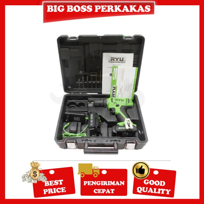 Mesin Bor Cordless Ryu Rcd 12V Bor Batre Baterai Ryu Rcd12 #98