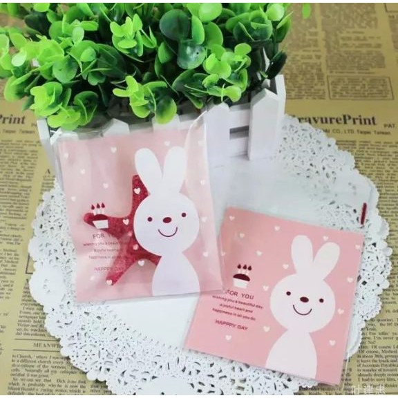 

Plastik Fancy Cookies - Kue - Permen - Accessories Rabbit Pink 7x7