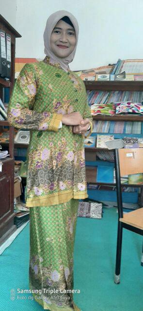 Gamis,setelan Baju Seragam Batik Muslimat Nu Resmi Original Sutra