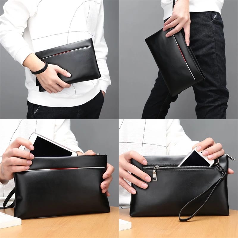 Dompet Wanita Pria Panjang Kulit Handbag Clutch