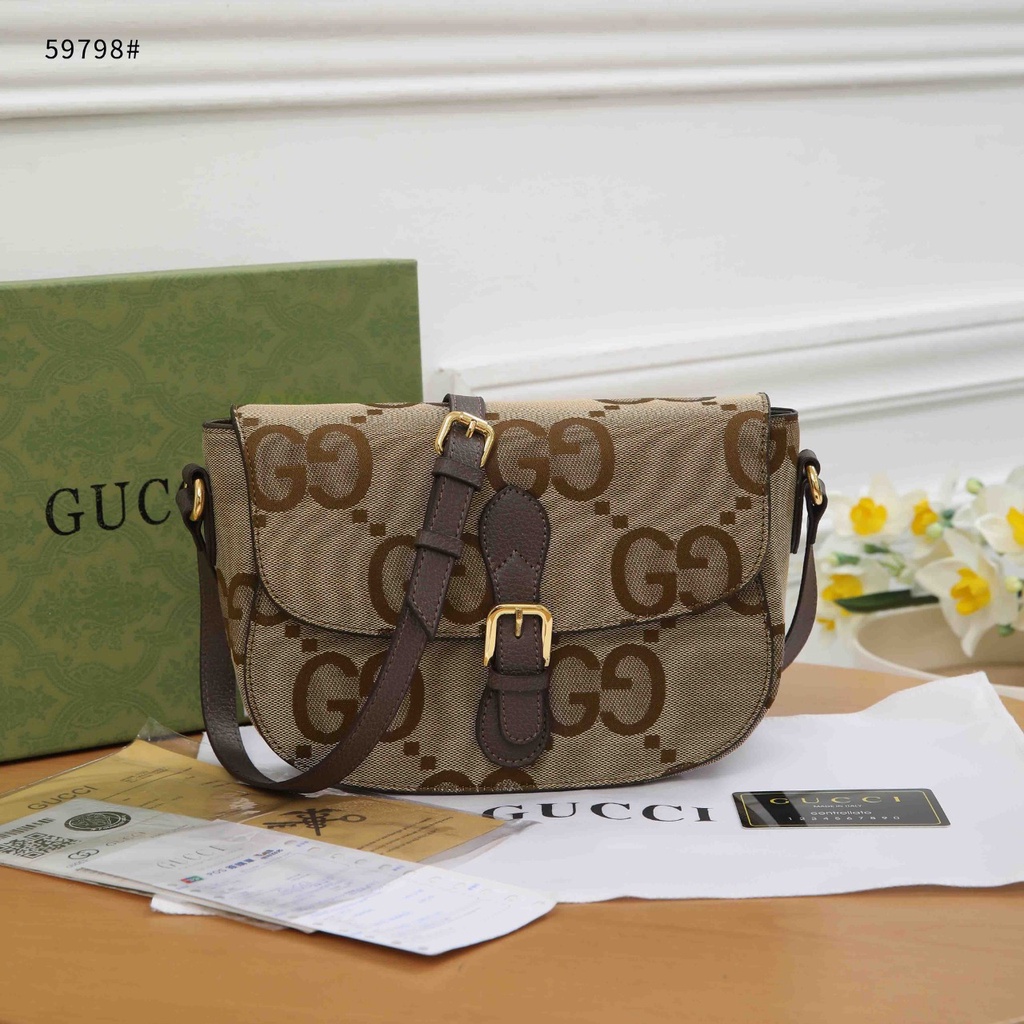 GC Messenger Bag With Jumbo GG in Canvas 59798