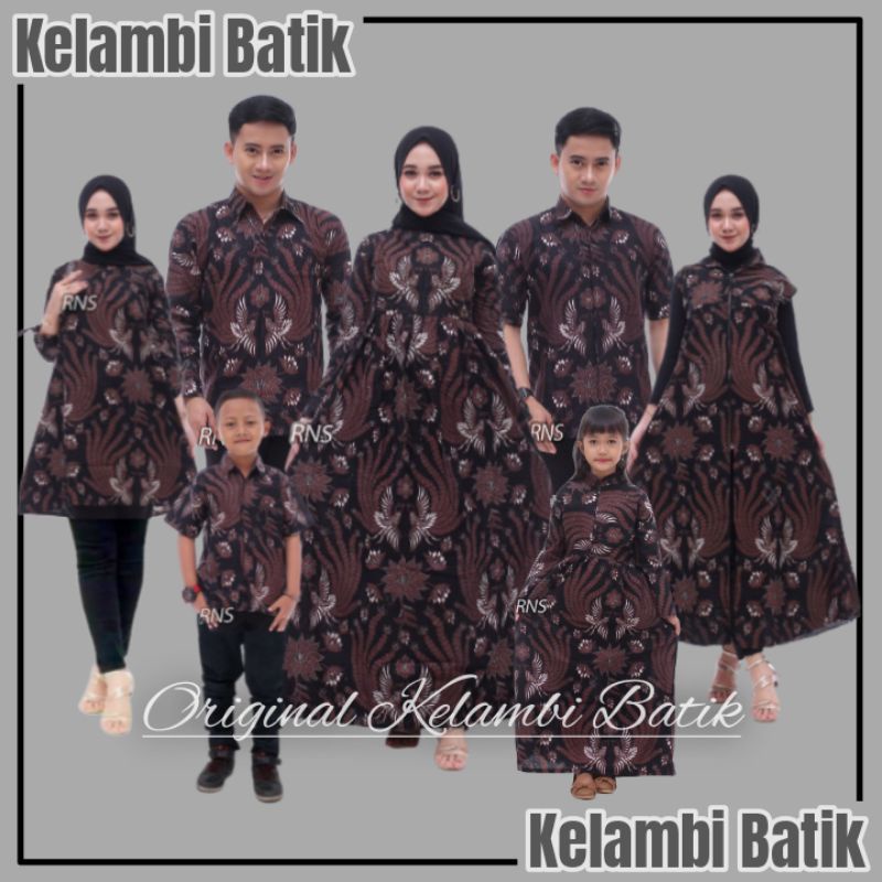 BISA PISAH Batik Couple Keluarga RNS BANGAU Sania ruffle ori ndoro jowi TERMURAH